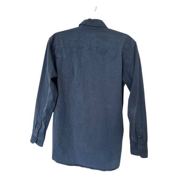 Kith Button Down Blue Utility Shirt Cotton Navy Size M - Picture 3 of 10